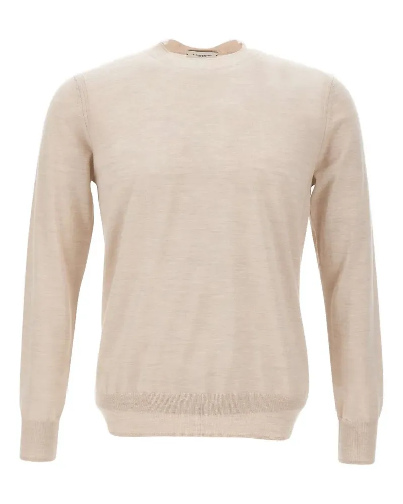 Paolo Pecora Milano Pullover mit gerippten Bündchen - Nude Nude