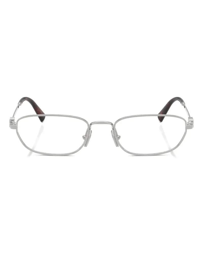 Miu Miu rectangle-frame glasses - Silber Silber