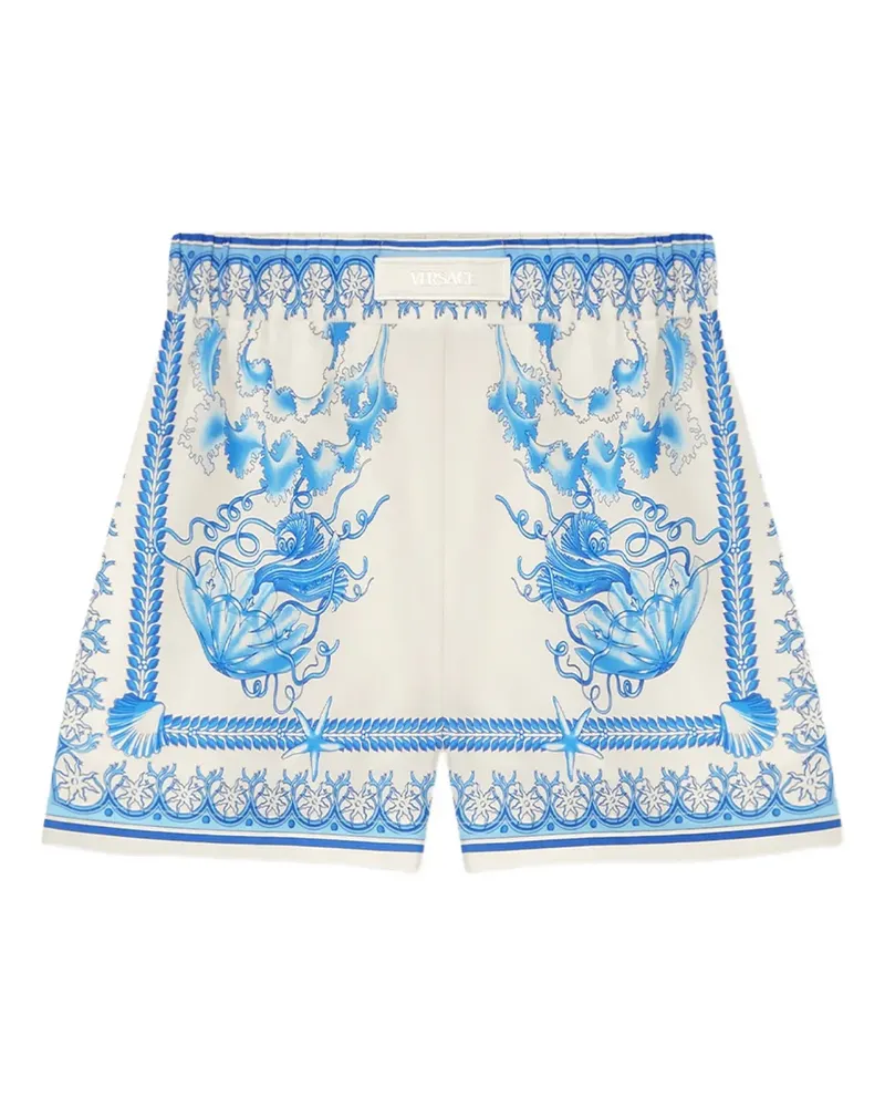 Versace Underwater Barocco Shorts - Blau Blau
