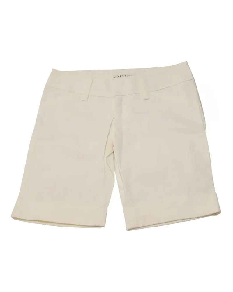 Alice + Olivia Bermudas mit Bündchen - Weiß Weiß