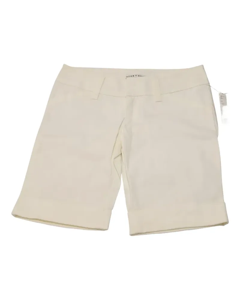 Alice + Olivia cuffed bermuda shorts - Weiß Weiß