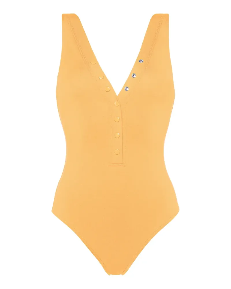 Eres Badeanzug mit V-Ausschnitt - Gelb Gelb