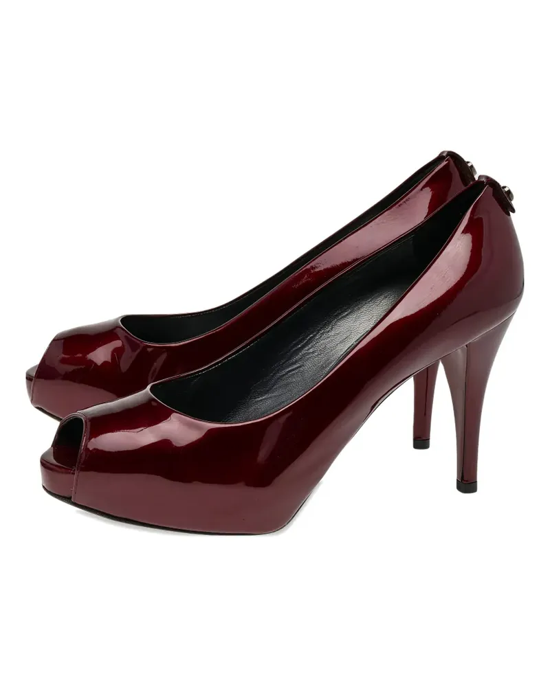 Stuart Weitzman Sierra peep-toe pumps - Rot Rot