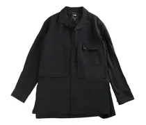Rayon twill shirt - Schwarz