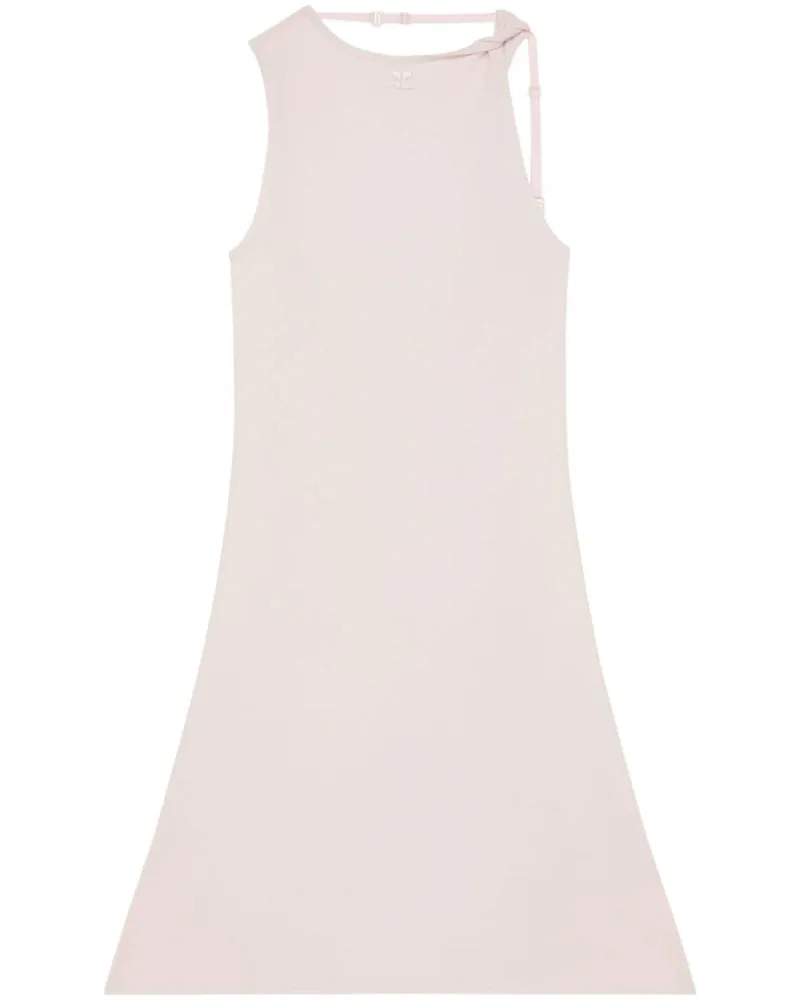 Courrèges Schmales Minikleid - Rosa Rosa