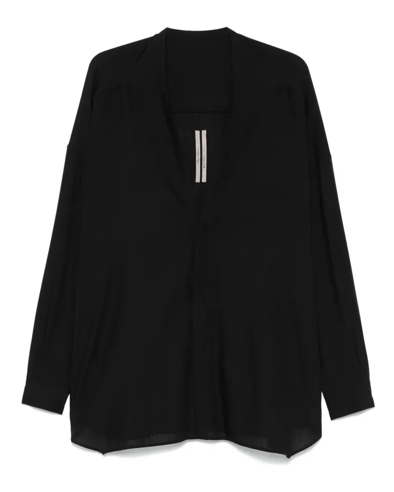 Rick Owens Bluse aus Schurwolle - Schwarz Schwarz