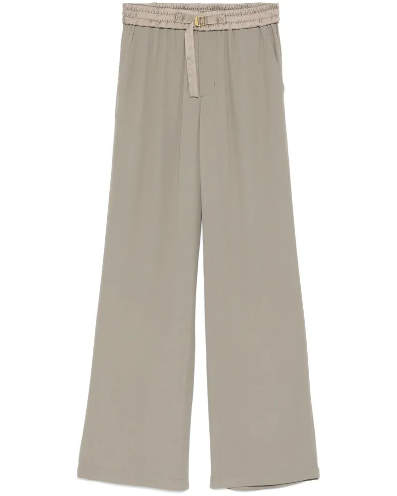 AMI Paris Palazzohose mit Kordelzug - Nude Nude