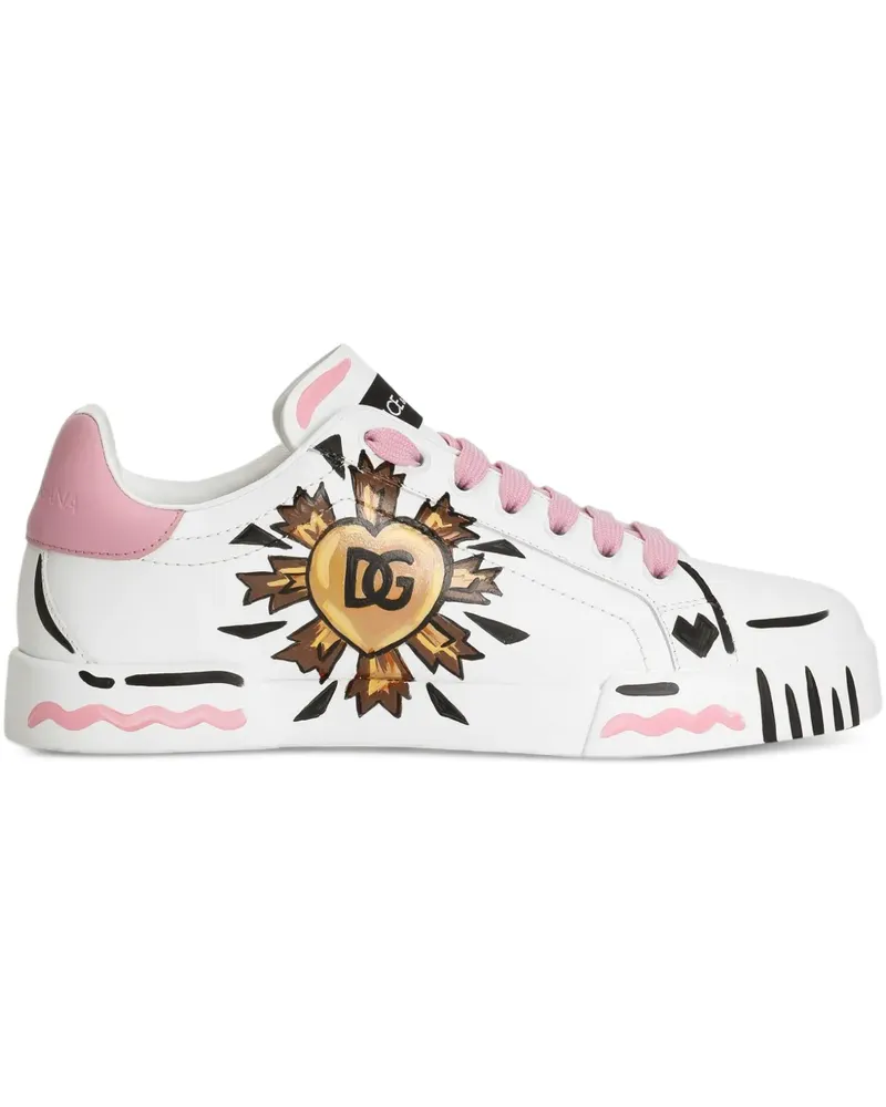 Dolce & Gabbana Sneakers mit Logo-Detail - Weiß Weiß