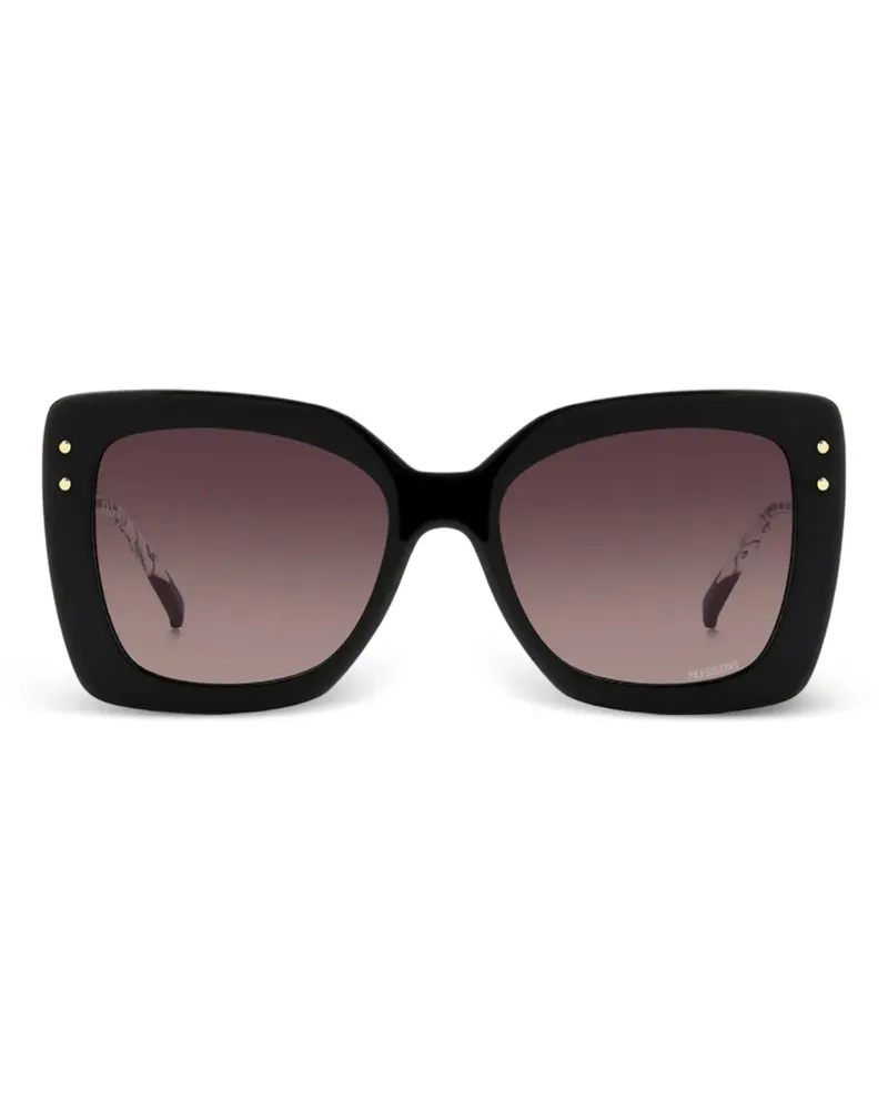 Missoni clip-on square-frame sunglasses - Schwarz Schwarz
