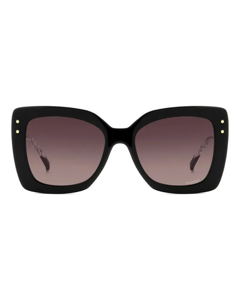 Missoni clip-on square-frame sunglasses - Schwarz Schwarz