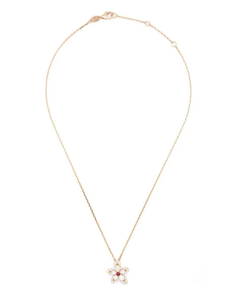 Roberto Coin 18kt Tiaré Rotgoldhalskette mit Diamant Gold