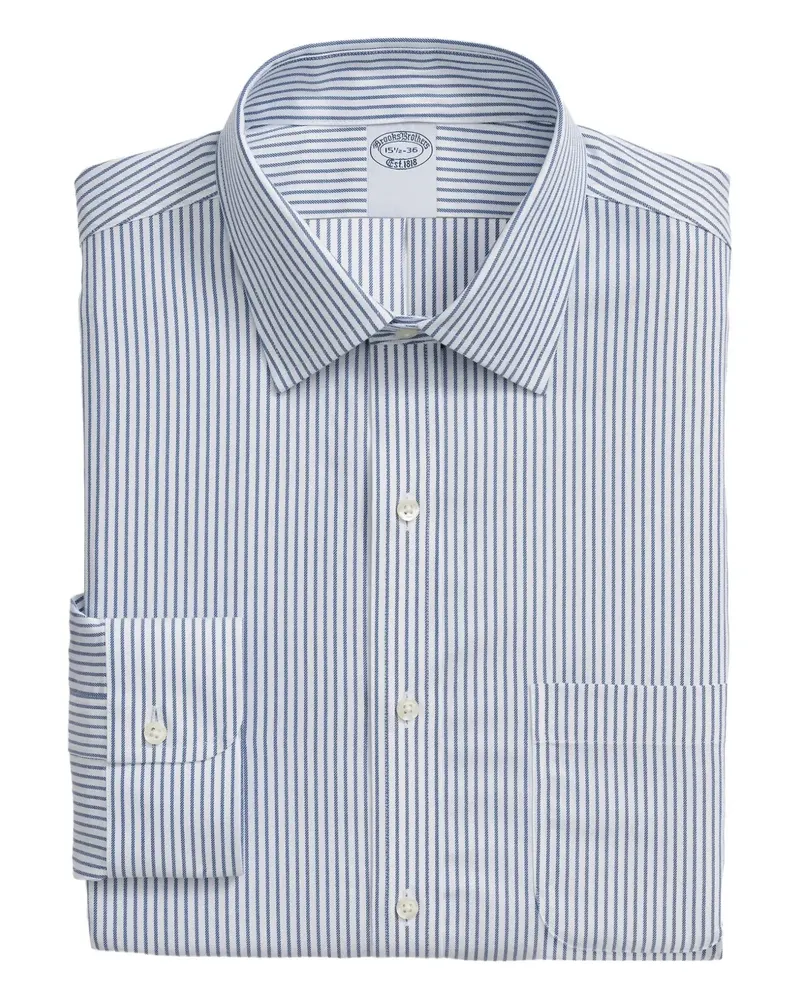 Brooks Brothers Gestreiftes Hemd - Weiß Weiß