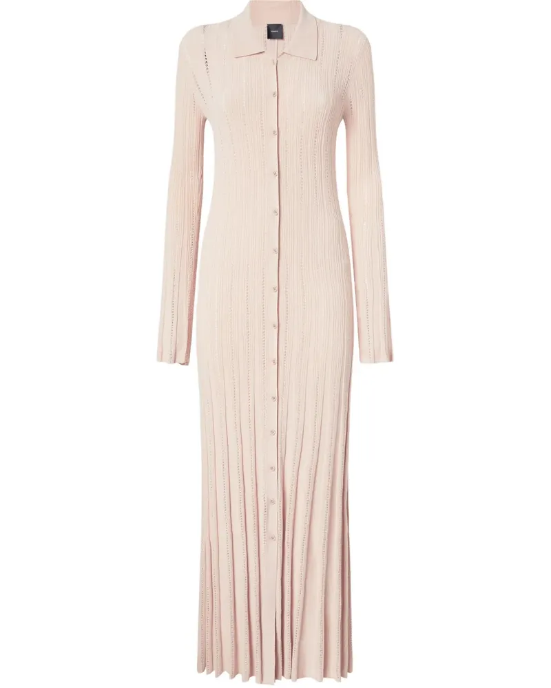 Pinko Kleid mit Lochmuster - Nude Nude