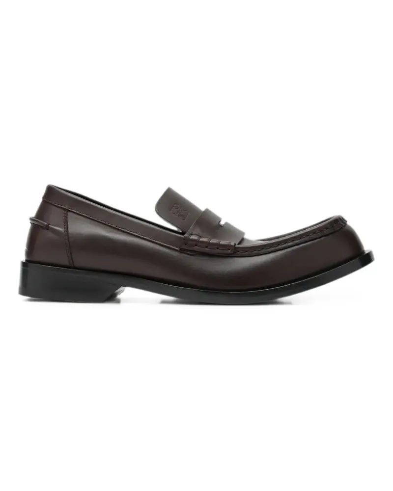 Loewe Bobine Loafer aus glänzendem Kalbsleder - Braun Braun