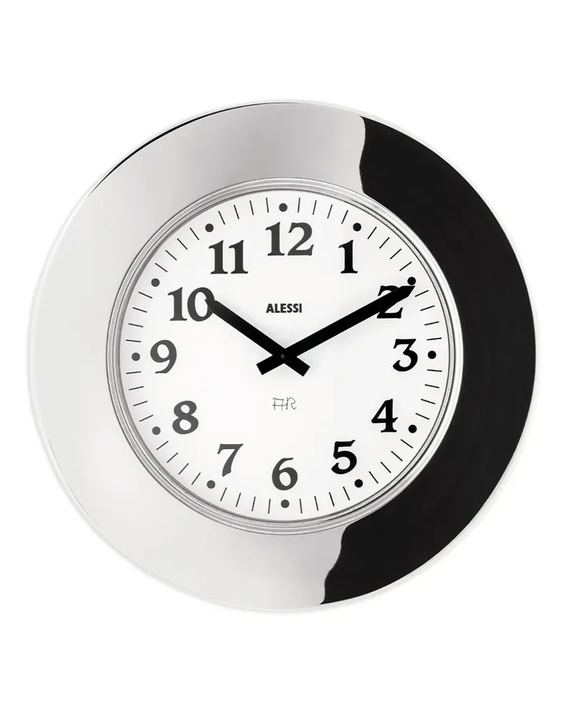 Alessi Wanduhr mit Stahlgestell - Grau Grau