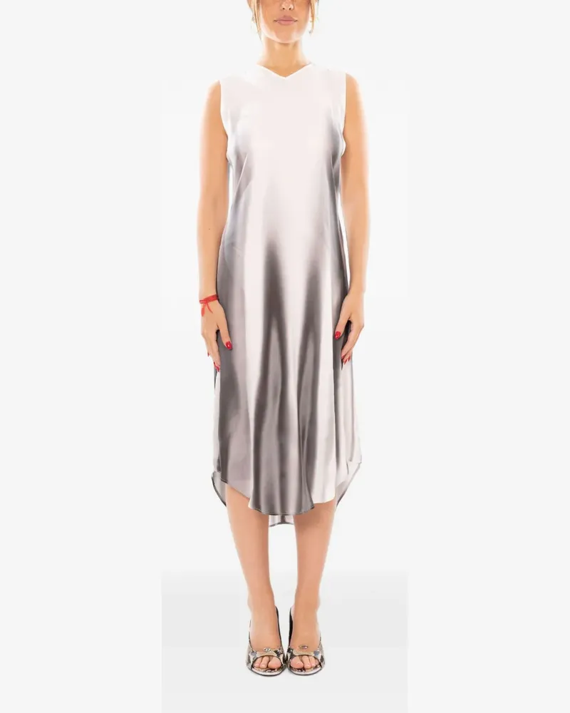 Diesel D-Tavy Midikleid mit Print - Weiß Weiß