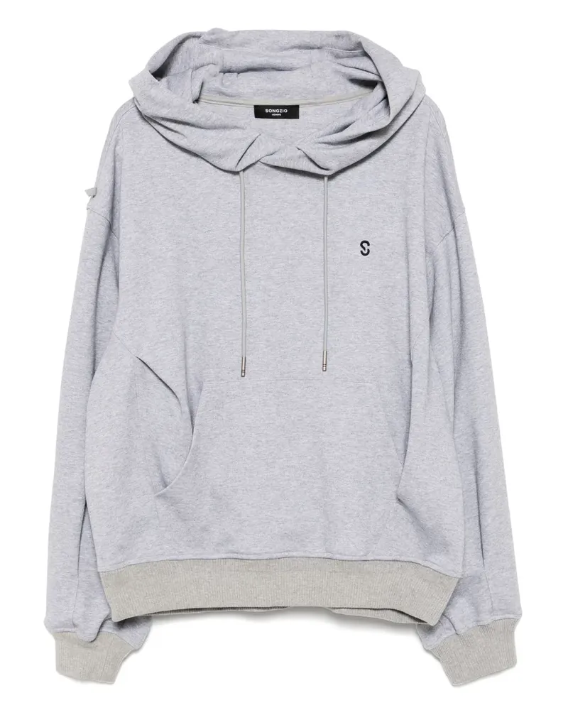 SONGZIO Slant Fold Hoodie - Grau Grau