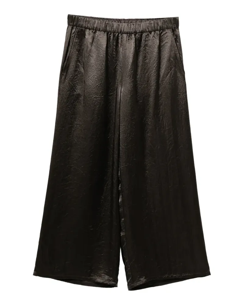 Eileen Fisher Weite Hose mit Knitteroptik - Braun Braun
