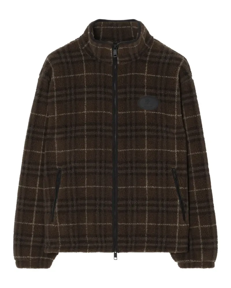 Burberry Check Fleece aus Woll-Kaschmirgemisch - Braun Braun