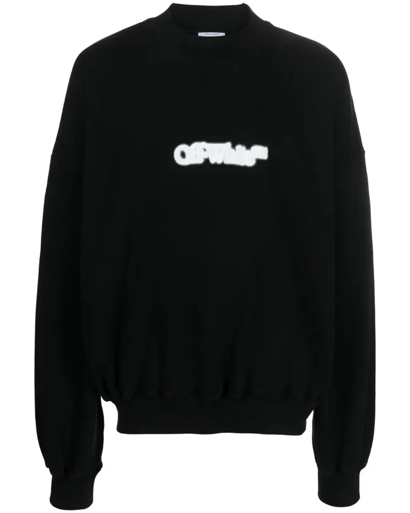 OFF-WHITE Sweatshirt mit Logo-Print - Schwarz Schwarz