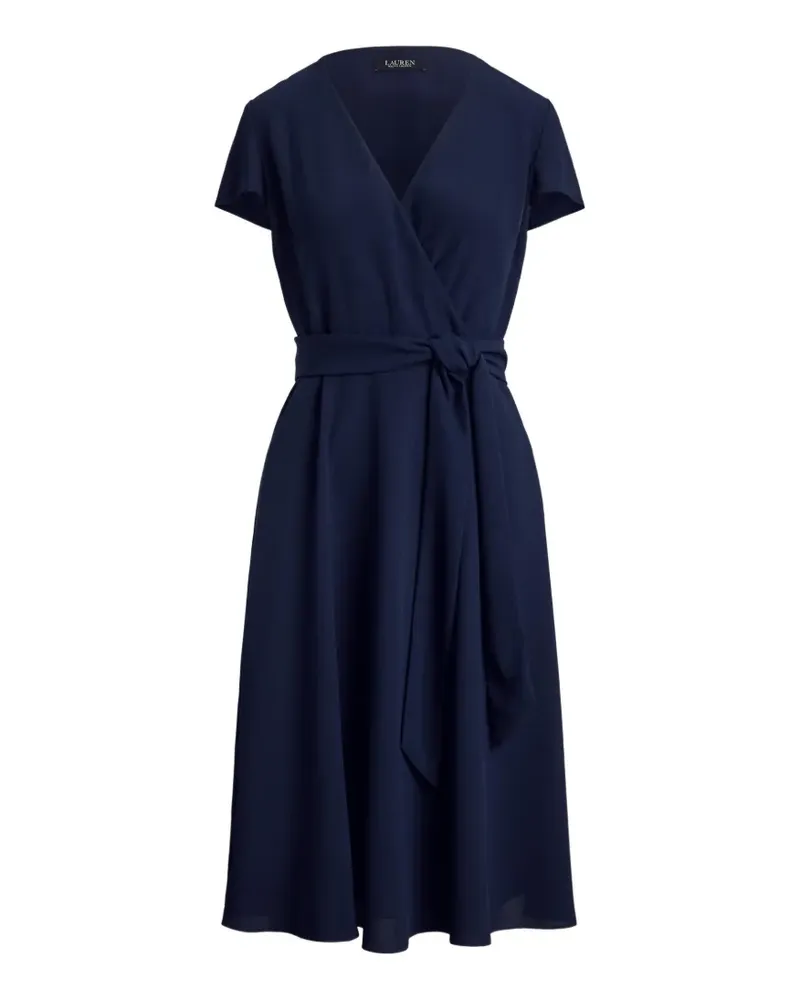 Ralph Lauren Georgette-Midikleid mit Gürtel - Blau Blau