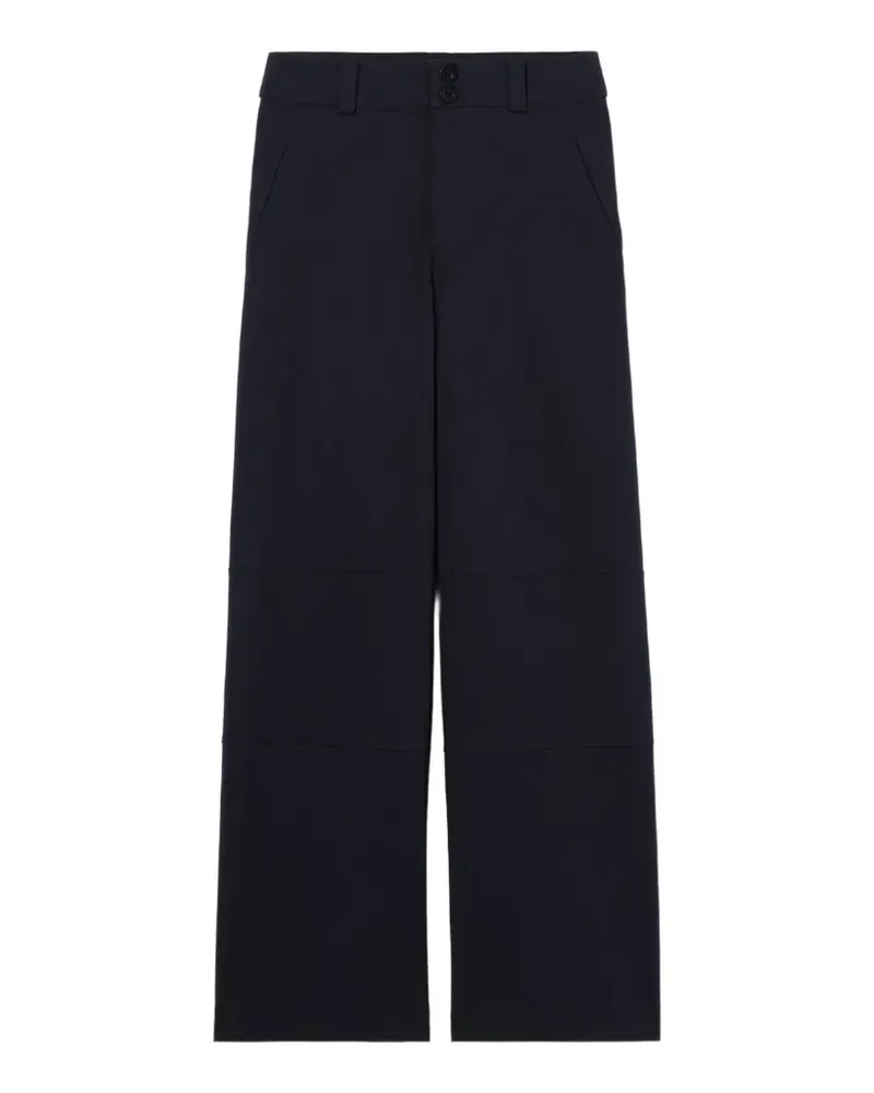 Claudie Pierlot button-fastening straight-leg trousers - Blau Blau