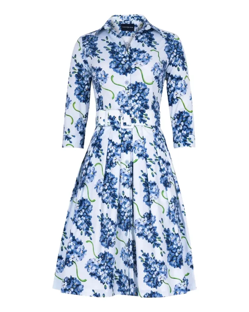 Samantha Sung Audrey floral-print midi dress - Weiß Weiß
