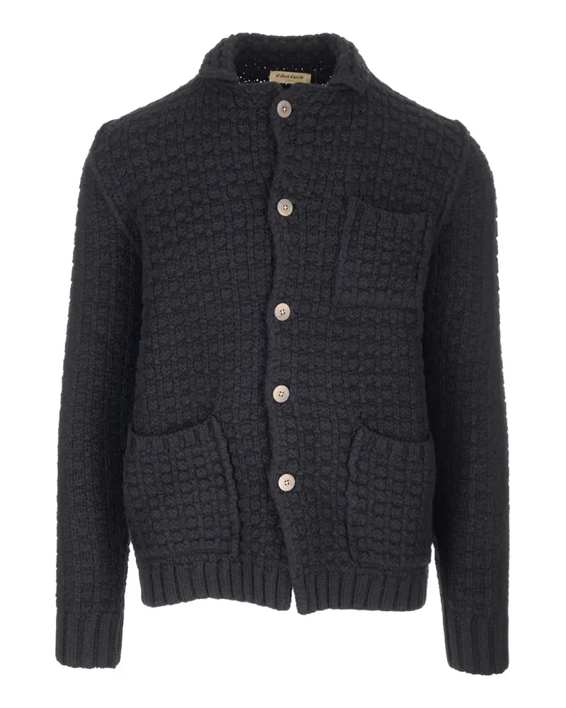 Al Duca D’Aosta 1902 chunky-knit button-up cardigan - Schwarz Schwarz