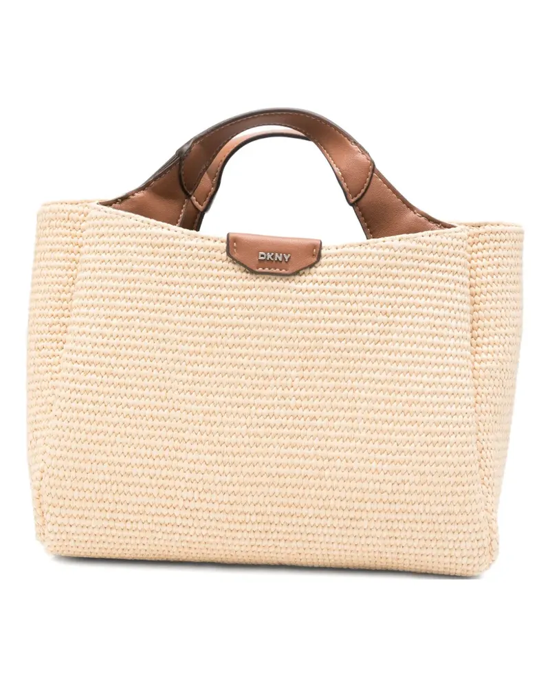 DKNY Willa woven tote bag - Nude Nude