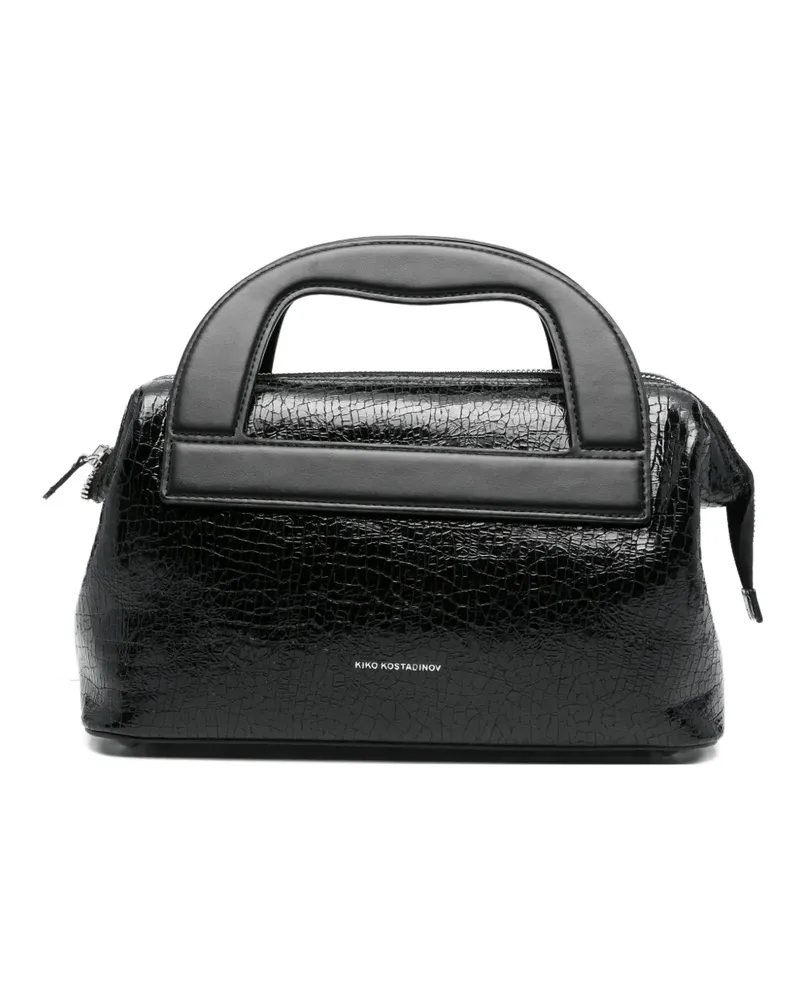 KIKO KOSTADINOV Isadora cracked-calf tote bag - Schwarz Schwarz