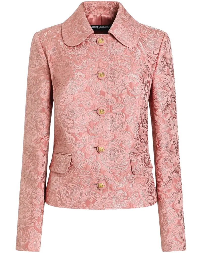 Dolce & Gabbana Jacke mit Jacquard - Rosa Rosa
