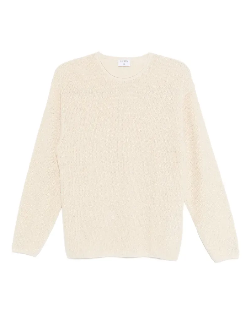 Filippa K Pullover mit Rundhalsausschnitt - Nude Nude