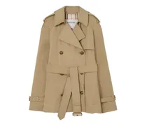 Kurzer leichter Belgravia Trenchcoat aus Baumwolle​ - Nude