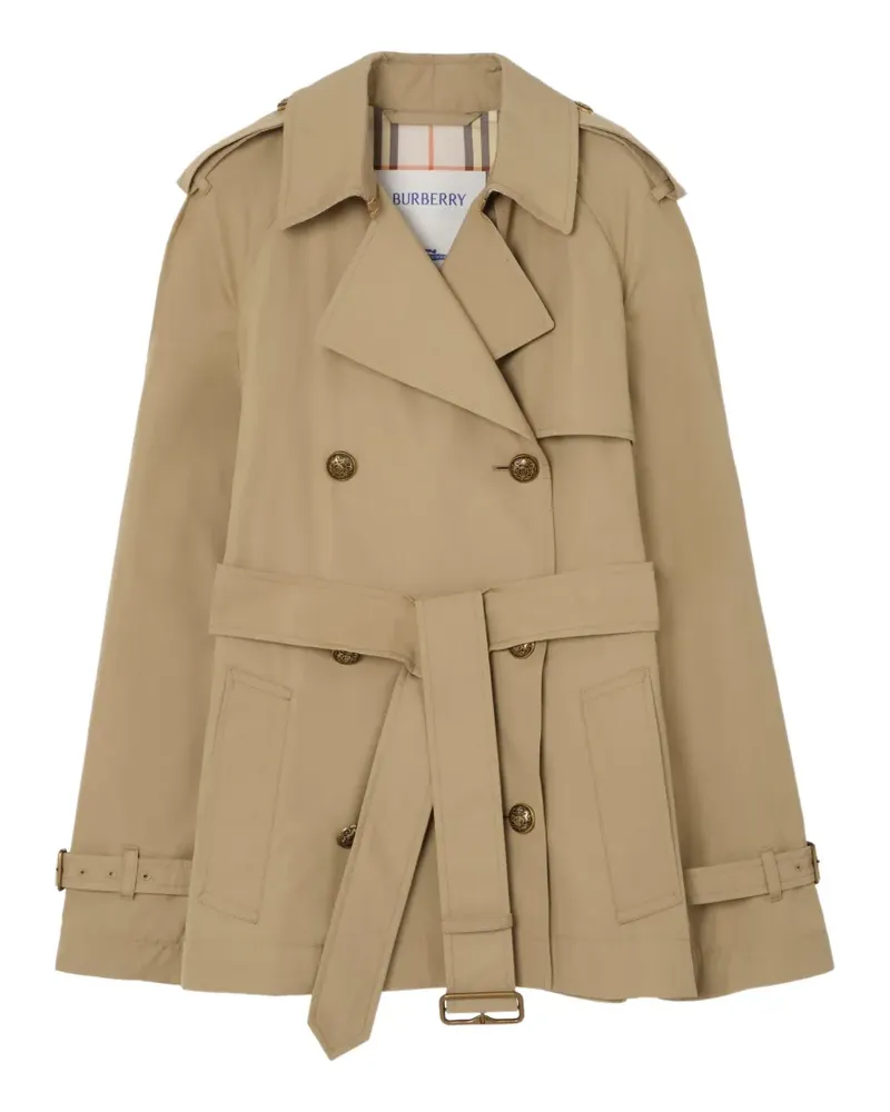 Burberry Kurzer leichter Belgravia Trenchcoat aus Baumwolle​ - Nude Nude