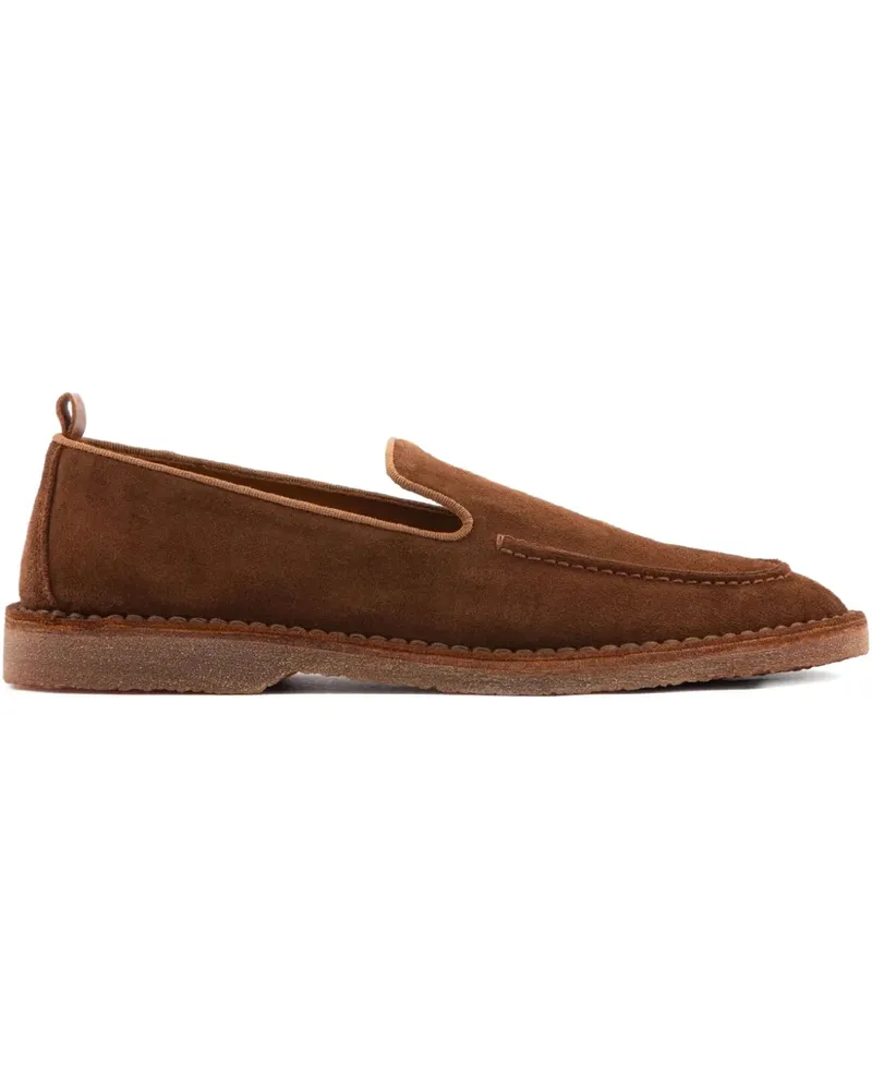 Buttero Loafer aus Wildleder - Braun Braun