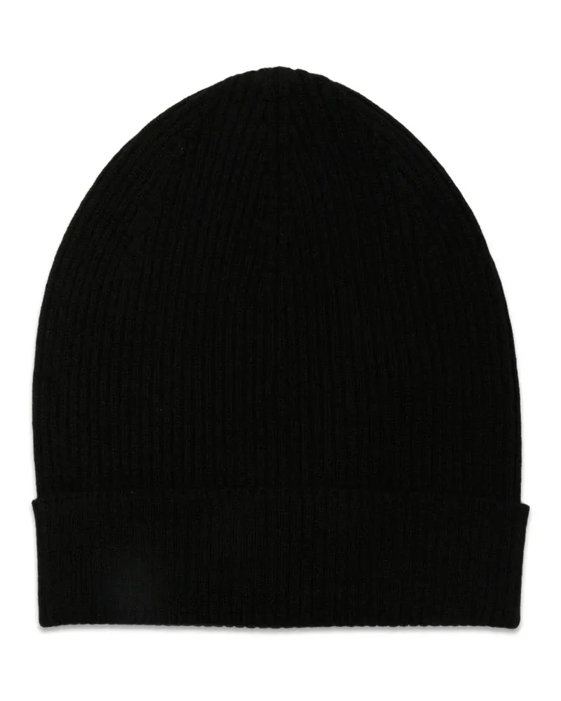 Rick Owens ribbed-knit beanie hat - Schwarz Schwarz