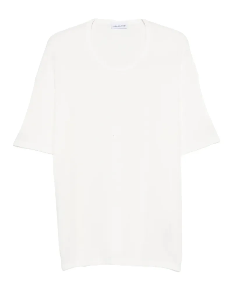 Maison Labiche Ziem knitted T-shirt - Weiß Weiß