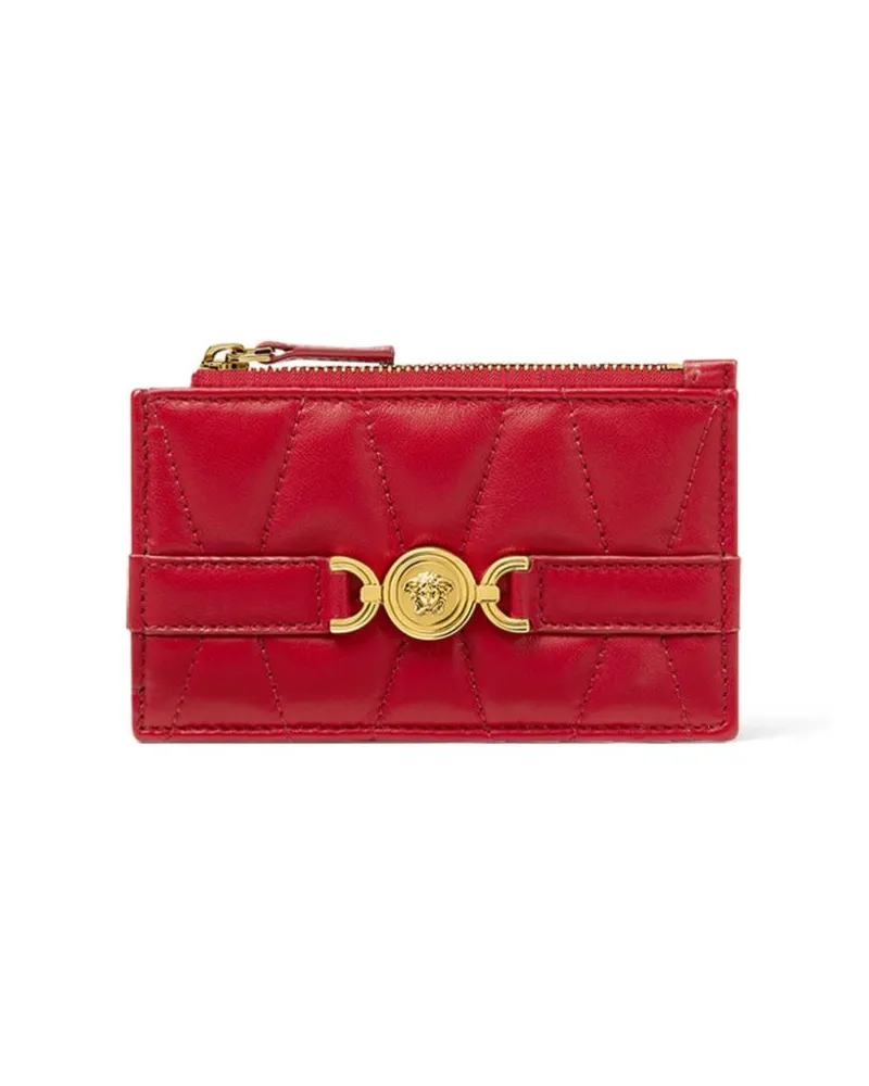 Versace Medusa '95 Kartenetui mit Steppung - Rot Rot