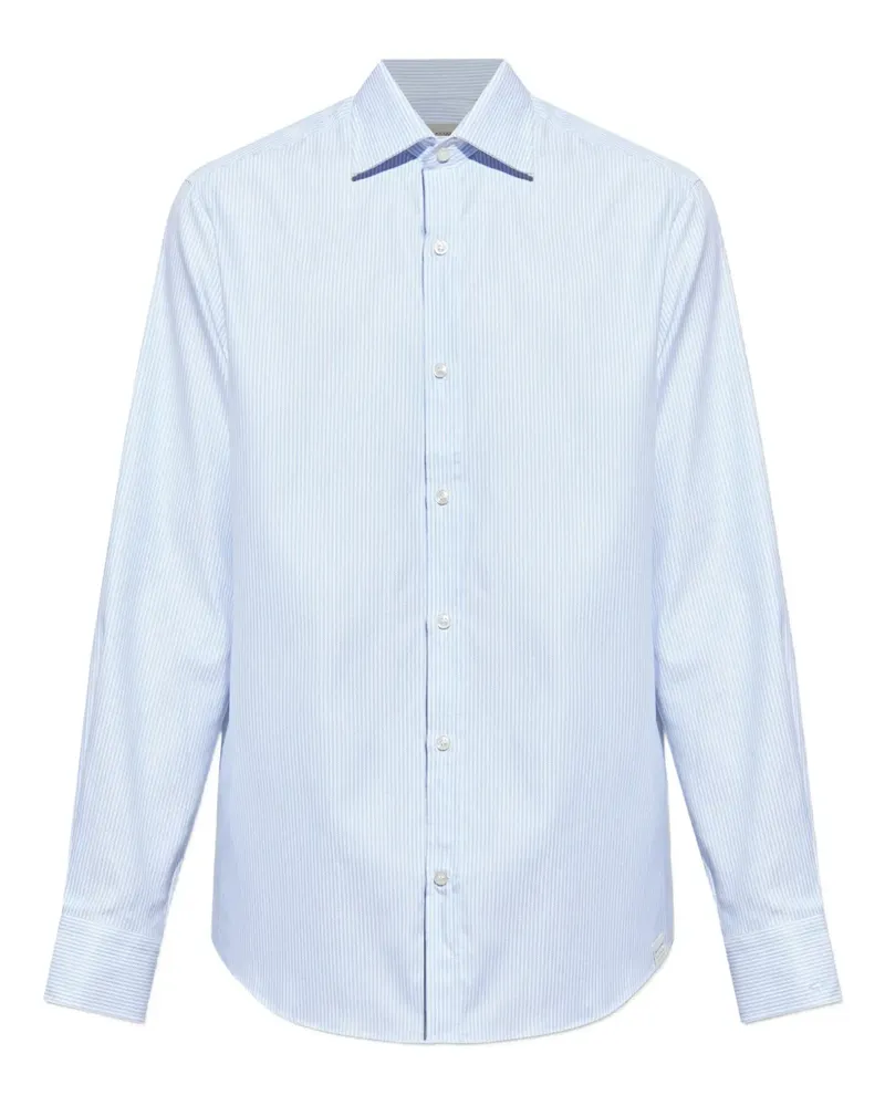 Paul & Shark Gestreiftes Hemd - Blau Blau