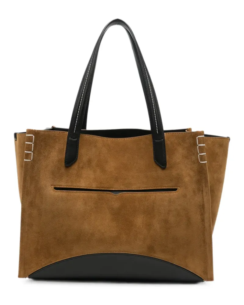 J.W.Anderson Loafer Cabas Tote Bag mit Kontrastbesatz - Nude Nude