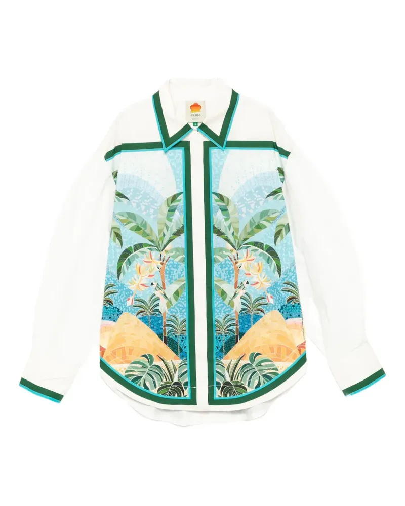 FARM Rio Rio Mosaic shirt - Weiß Weiß