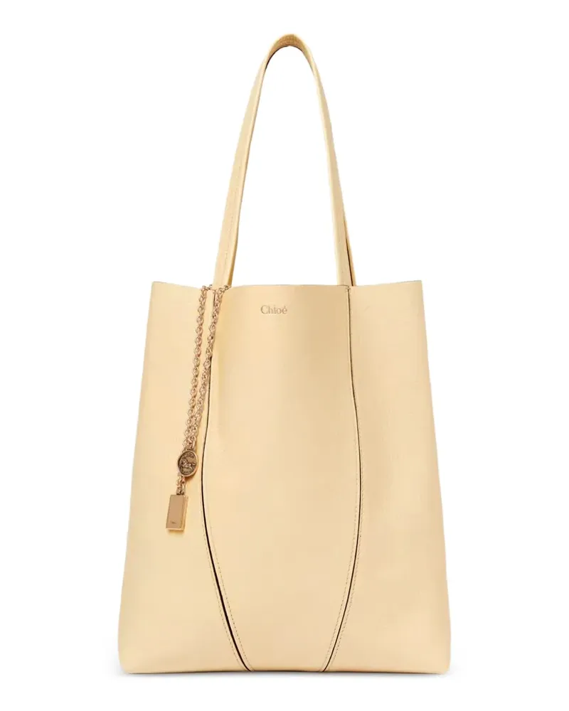 Chloé Spin Tote Bag aus Leder - Nude Nude