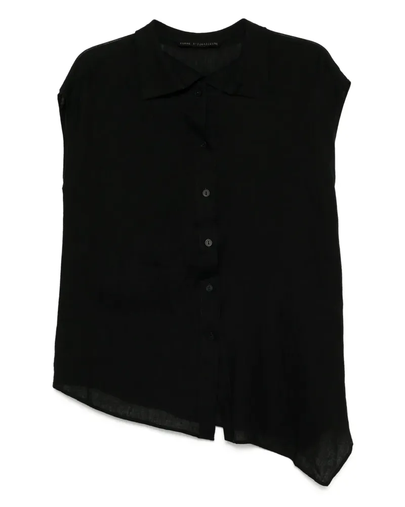 forme d'expression Hemd aus Leinen - Schwarz Schwarz