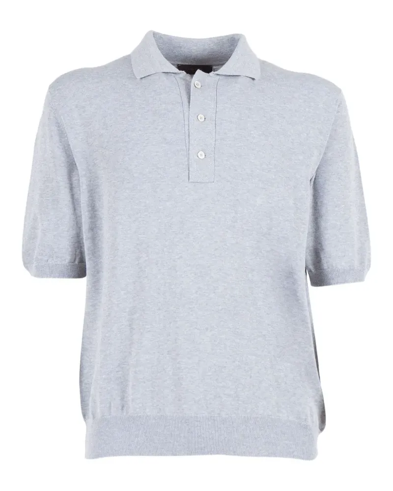Zanone buttoned polo shirt - Grau Grau