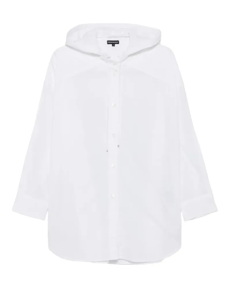 Emporio Armani Hemd mit Kapuze - Weiß Weiß