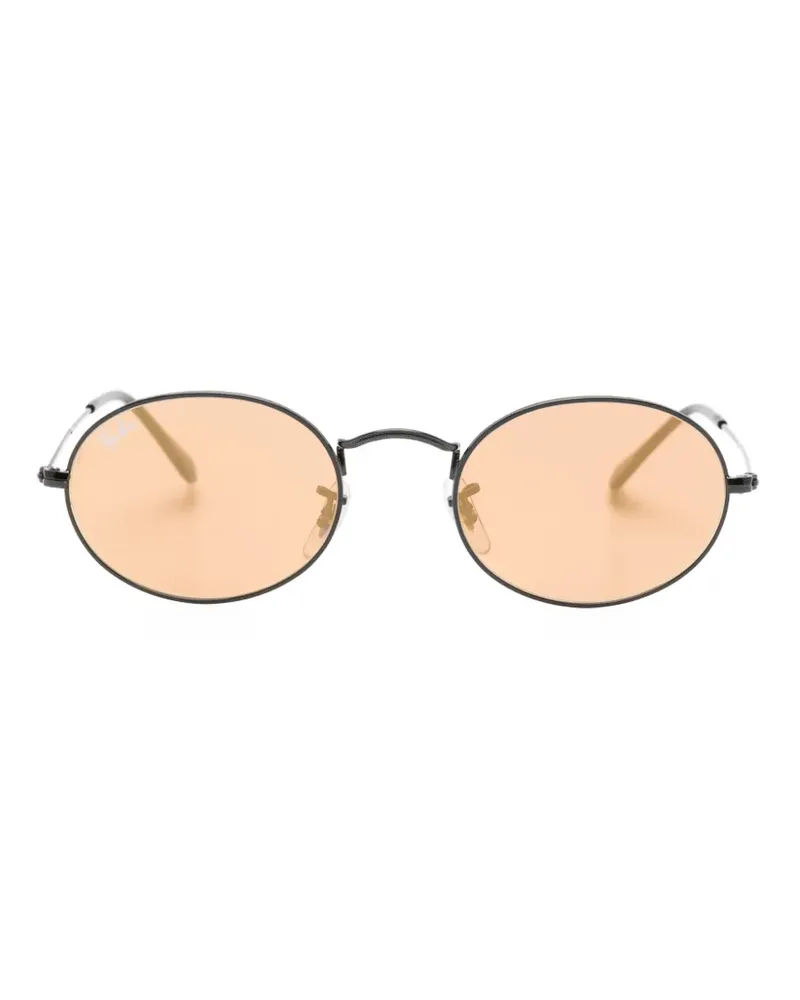 Ray Ban Oval-frame sunglasses - Schwarz Schwarz