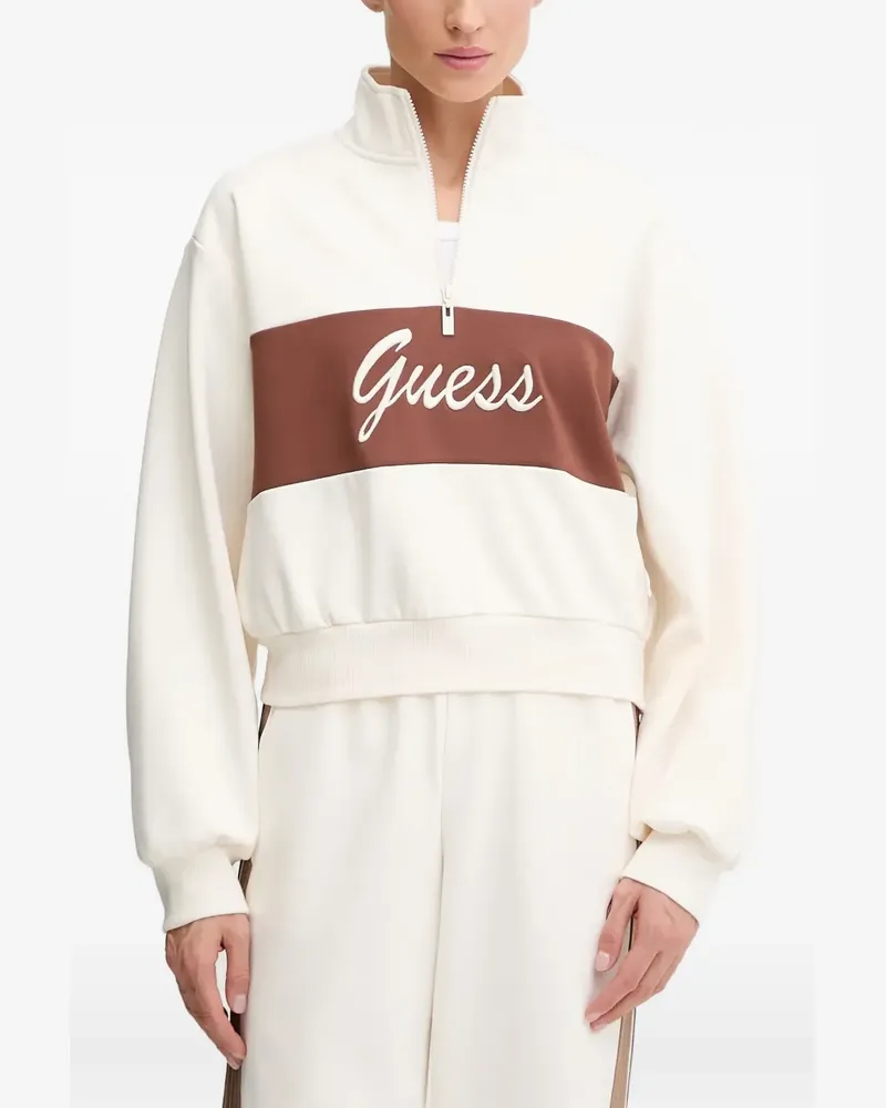 Guess Sweatshirt in Colour-Block-Optik - Nude Nude
