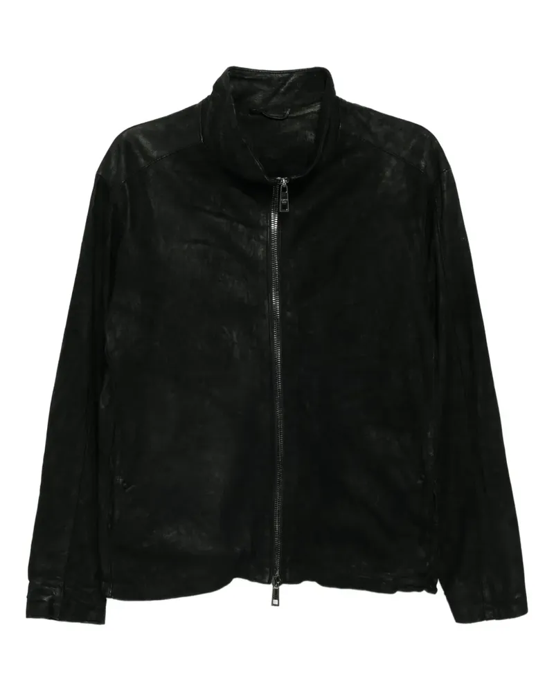 Giorgio Brato Bikerjacke aus Leder - Schwarz Schwarz