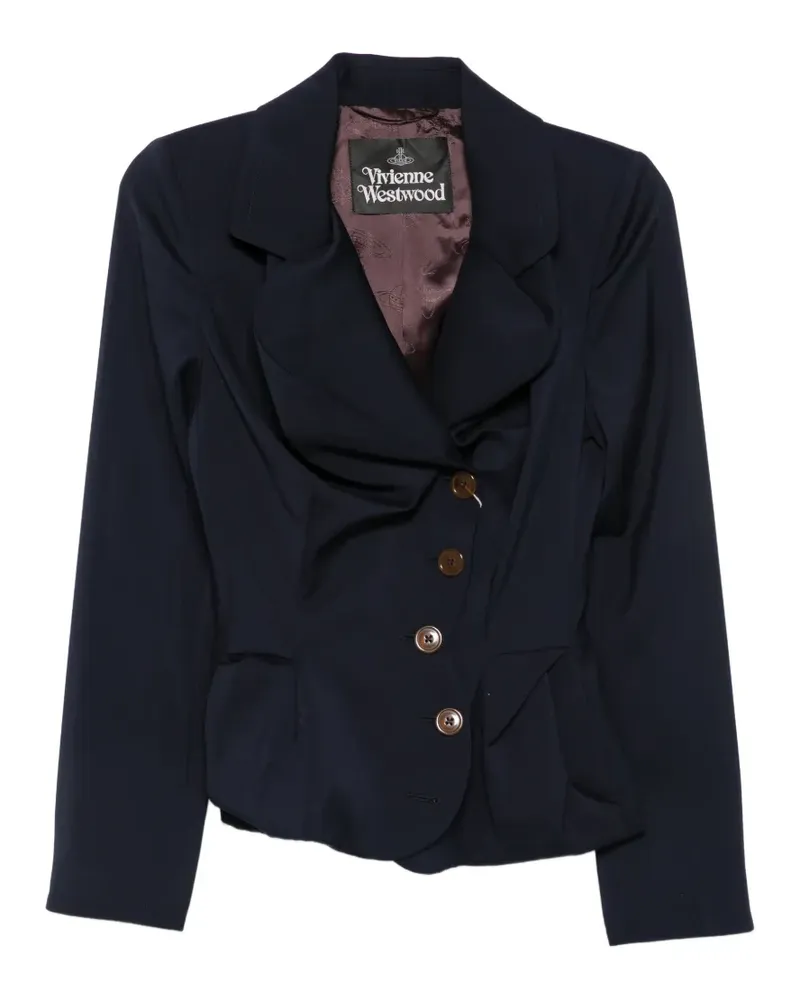 Vivienne Westwood Jacke mit asymmetrischem Verschluss - Blau Blau