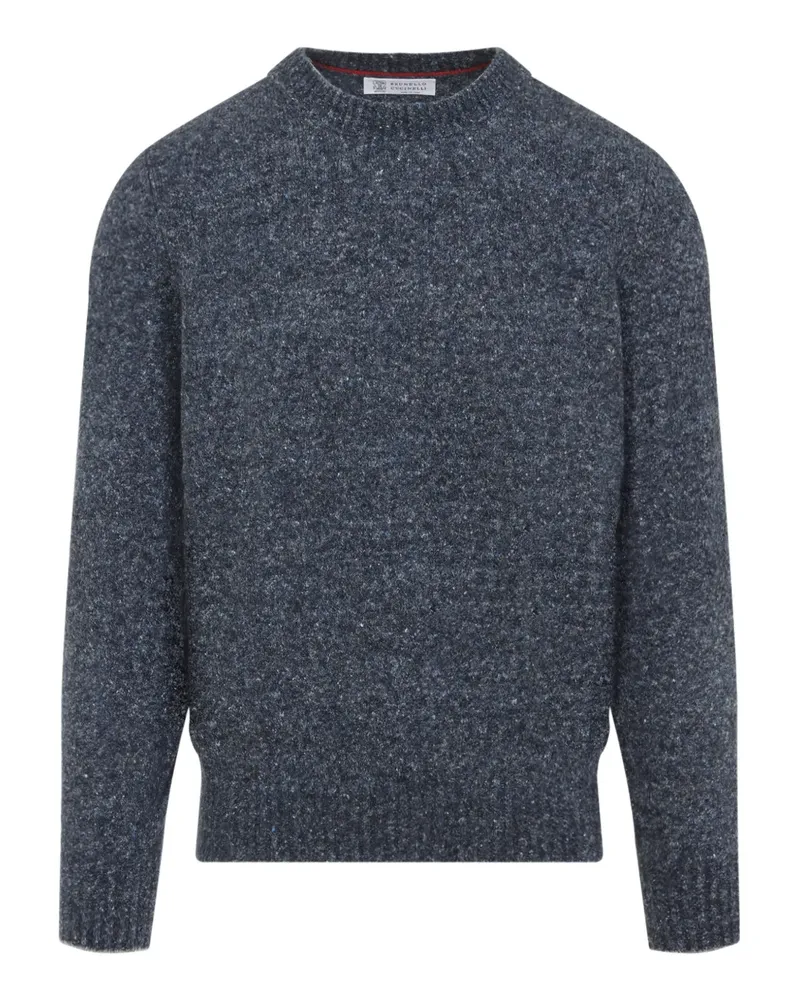 Brunello Cucinelli Melierter Pullover - Blau Blau